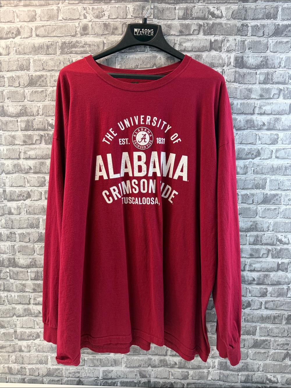 University of Alabama Crimson Tide Long Sleeve Tee - Crimson